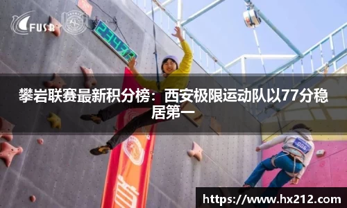 攀岩联赛最新积分榜：西安极限运动队以77分稳居第一